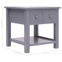 Mesa auxiliar madera de Paulownia gris 40x40x40 cm de vidaXL, Mesas auxiliares - Ref: Foro24-284069, Precio: 39,80 €, Descuen...