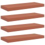 Estante de pared 4 pcs Rojo 50 x 23 x 4 cm Madera de ingeniería en Estanterías | Comprar online en Foru.es