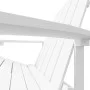 Silla de jardín Adirondack con reposapiés HDPE blanco de vidaXL, Sillas de jardín - Ref: Foro24-318645, Precio: 176,13 €, Des...