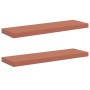 Estante de pared con almacenamiento 2 pcs Rojo 80 x 23,5 x 4 cm en Estanterías | Comprar online en Foru.es