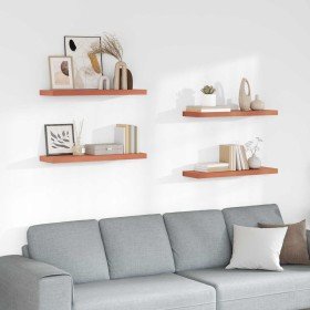 Estante de pared con almacenamiento 4 pcs Rojo 80 x 23,5 x 4 cm en Estanterías | Comprar online en Foru.es