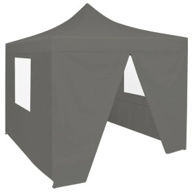Carpa plegable profesional 4 paredes acero gris antracita 2x2 m de vidaXL, Carpas y cenadores - Ref: Foro24-48885, Precio: 11...