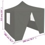 Carpa plegable profesional 4 paredes acero gris antracita 2x2 m de vidaXL, Carpas y cenadores - Ref: Foro24-48885, Precio: 11...