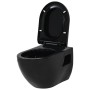 Inodoro de pared de cerámica negro de vidaXL, Baños - Ref: Foro24-143023, Precio: 170,53 €, Descuento: %