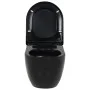 Inodoro de pared de cerámica negro de vidaXL, Baños - Ref: Foro24-143023, Precio: 173,54 €, Descuento: %