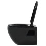 Inodoro de pared de cerámica negro de vidaXL, Baños - Ref: Foro24-143023, Precio: 170,53 €, Descuento: %