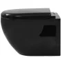 Inodoro de pared de cerámica negro de vidaXL, Baños - Ref: Foro24-143023, Precio: 173,54 €, Descuento: %