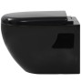 Inodoro de pared de cerámica negro de vidaXL, Baños - Ref: Foro24-143023, Precio: 170,53 €, Descuento: %