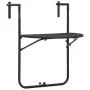 Mesa balcón colgante plástico aspecto ratán marrón 60x64x83,5cm de vidaXL, Mesas de jardín - Ref: Foro24-47895, Precio: 50,34...