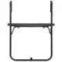 Mesa balcón colgante plástico aspecto ratán marrón 60x64x83,5cm de vidaXL, Mesas de jardín - Ref: Foro24-47895, Precio: 50,34...