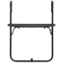 Mesa balcón colgante plástico aspecto ratán marrón 60x64x83,5cm de vidaXL, Mesas de jardín - Ref: Foro24-47895, Precio: 48,45...