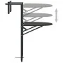 Mesa balcón colgante plástico aspecto ratán marrón 60x64x83,5cm de vidaXL, Mesas de jardín - Ref: Foro24-47895, Precio: 50,34...