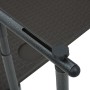 Mesa balcón colgante plástico aspecto ratán marrón 60x64x83,5cm de vidaXL, Mesas de jardín - Ref: Foro24-47895, Precio: 48,45...