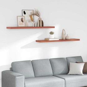 Estante de pared 2 pcs Rojo 120 x 23,5 x 4 cm en Estanterías | Comprar online en Foru.es