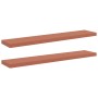 Estante de pared 2 pcs Rojo 120 x 23,5 x 4 cm en Estanterías | Comprar online en Foru.es