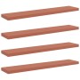 Estante de pared 4 pcs Rojo 120 x 23,5 x 4 cm en Estanterías | Comprar online en Foru.es