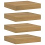 Estante de pared 4 pcs Marrón 23 x 23,5 x 4 cm en Estanterías | Comprar online en Foru.es