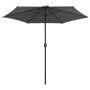 Sombrilla de jardín palo de aluminio gris antracita 270x246 cm de vidaXL, Sombrillas - Ref: Foro24-47346, Precio: 52,33 €, De...