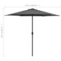 Sombrilla de jardín palo de aluminio gris antracita 270x246 cm de vidaXL, Sombrillas - Ref: Foro24-47346, Precio: 52,33 €, De...