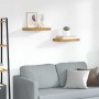 Estante de pared 2 pcs Marrón 40 x 23,5 x 4 cm en Estanterías | Comprar online en Foru.es