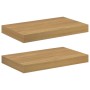 Estante de pared 2 pcs Marrón 40 x 23,5 x 4 cm en Estanterías | Comprar online en Foru.es