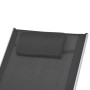 Silla mecedora de jardín de textilene negro de vidaXL, Sillas de jardín - Ref: Foro24-47781, Precio: 128,25 €, Descuento: %