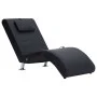 Diván de masaje con almohada de cuero sintético negro de vidaXL, Divanes - Ref: Foro24-281284, Precio: 240,39 €, Descuento: %