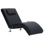 Diván de masaje con almohada de cuero sintético negro de vidaXL, Divanes - Ref: Foro24-281284, Precio: 243,80 €, Descuento: %