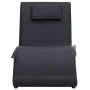 Diván de masaje con almohada de cuero sintético negro de vidaXL, Divanes - Ref: Foro24-281284, Precio: 240,39 €, Descuento: %