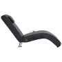 Diván de masaje con almohada de cuero sintético negro de vidaXL, Divanes - Ref: Foro24-281284, Precio: 240,39 €, Descuento: %