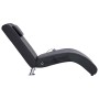 Diván de masaje con almohada de cuero sintético negro de vidaXL, Divanes - Ref: Foro24-281284, Precio: 243,80 €, Descuento: %