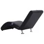 Diván de masaje con almohada de cuero sintético negro de vidaXL, Divanes - Ref: Foro24-281284, Precio: 240,39 €, Descuento: %