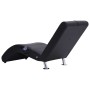 Diván de masaje con almohada de cuero sintético negro de vidaXL, Divanes - Ref: Foro24-281284, Precio: 243,80 €, Descuento: %