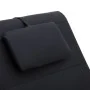 Diván de masaje con almohada de cuero sintético negro de vidaXL, Divanes - Ref: Foro24-281284, Precio: 240,39 €, Descuento: %