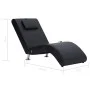 Diván de masaje con almohada de cuero sintético negro de vidaXL, Divanes - Ref: Foro24-281284, Precio: 240,39 €, Descuento: %
