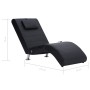 Diván de masaje con almohada de cuero sintético negro de vidaXL, Divanes - Ref: Foro24-281284, Precio: 243,80 €, Descuento: %