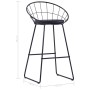 Taburete de barra de cocina 2 unidades cuero sintético negro de vidaXL, Taburetes de cocina - Ref: Foro24-247276, Precio: 137...