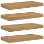 Estante de pared con almacenamiento 4 pcs Marrón 50 x 23 x 4 cm en Estanterías | Comprar online en Foru.es