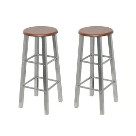Kitchen stools 2 units of steel with MDF seat by vidaXL, Kitchen stools - Ref: Foro24-60562, Price: 65,18 €, Discount: %