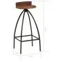 Küchenhocker 2 Einheiten recyceltes Massivholz von vidaXL, Küchenhocker - Ref: Foro24-245264, Preis: 102,80 €, Rabatt: %