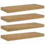 Estante de pared con almacenamiento 4 pcs Marrón 50 x 23 x 4 cm en Estanterías | Comprar online en Foru.es