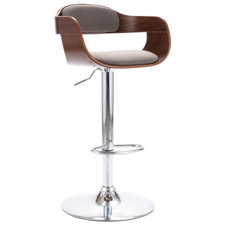 Taburete de cocina madera contrachapada y tela gris taupe de vidaXL, Taburetes de cocina - Ref: Foro24-287408, Precio: 152,68...