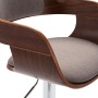 Taburete de cocina madera contrachapada y tela gris taupe de vidaXL, Taburetes de cocina - Ref: Foro24-287408, Precio: 152,68...
