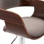 Taburete de cocina madera contrachapada y tela gris taupe de vidaXL, Taburetes de cocina - Ref: Foro24-287408, Precio: 144,06...
