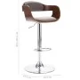 Taburete de cocina madera contrachapada y tela gris taupe de vidaXL, Taburetes de cocina - Ref: Foro24-287408, Precio: 144,06...