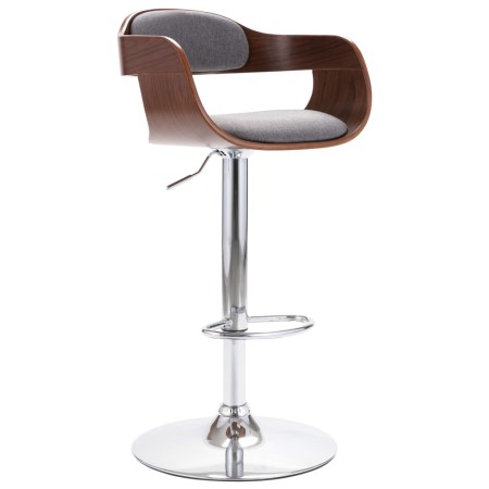 Taburete de cocina madera contrachapada y tela gris de vidaXL, Taburetes de cocina - Ref: Foro24-287407, Precio: 146,99 €, De...