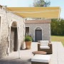 Toldo de pie automático amarillo y blanco 300x250 cm en Toldos | Comprar online en Foru.es