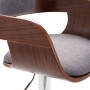 Taburete de cocina madera contrachapada y tela gris de vidaXL, Taburetes de cocina - Ref: Foro24-287407, Precio: 146,99 €, De...