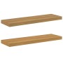 Estante de pared 2 pcs Marrón 90 x 23,5 x 4 cm en Estanterías | Comprar online en Foru.es