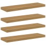 Estante de pared 4 pcs Marrón 90 x 23,5 x 4 cm en Estanterías | Comprar online en Foru.es